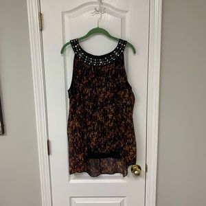 Lady’s Sleeveless Tunic Top by Notations size XL